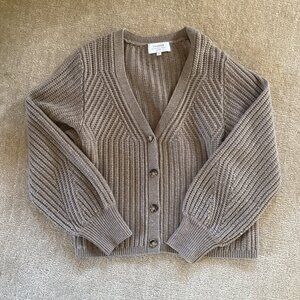 La Ligne Provence Chunky Knit Wool Cardigan